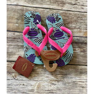 NWT Fun Pink Havaianas Flip Flops-Size 13/1
